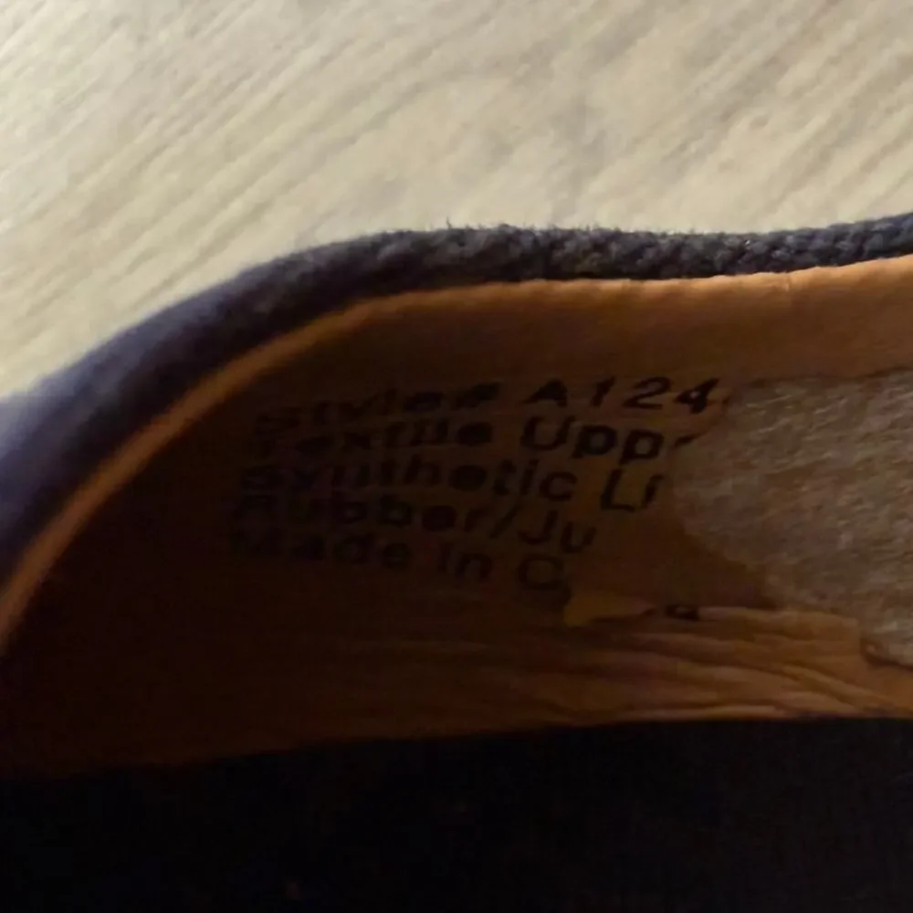 J.Crew Women's Navy Canvas Wedge Espadrille Heels Size 8